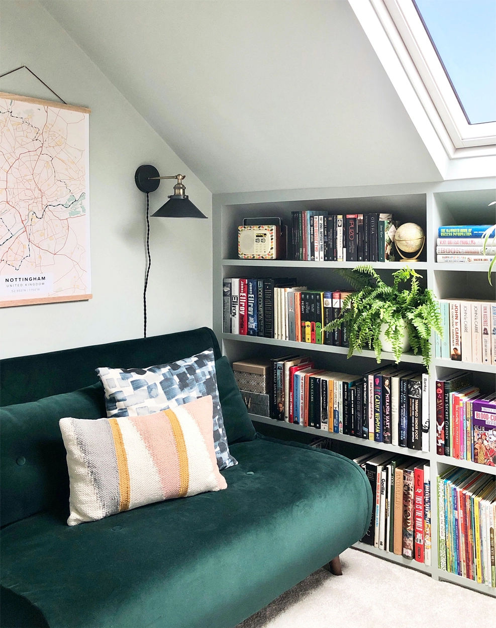 Home library and ocassional guest room - design by First Sense Interiors